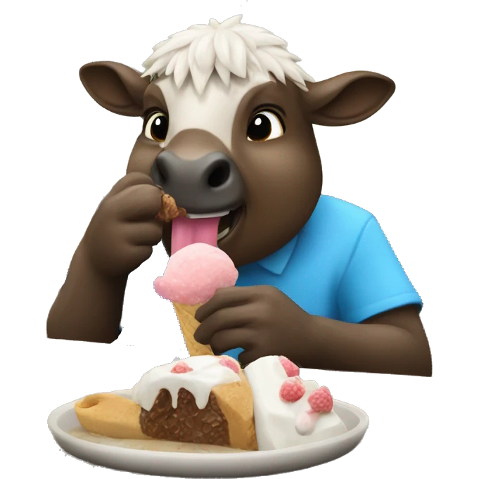 Un capbara comiendo un helado  emoji