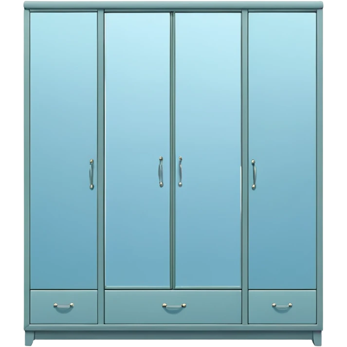 wardrobe modern closed mirror door emoji