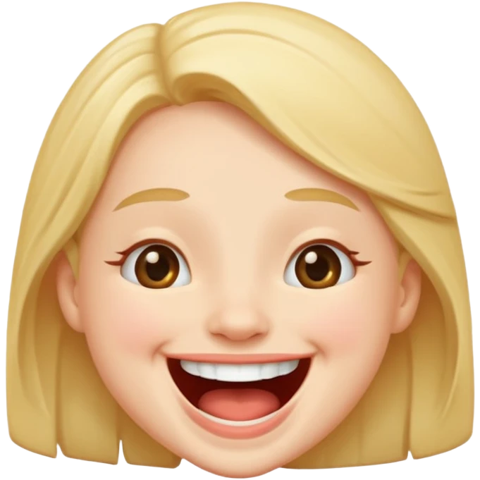 Laughing cute emoji