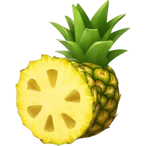 sliced pineapple emoji