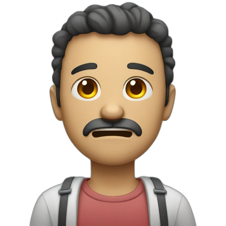 hombre con dolor de barriga emoji