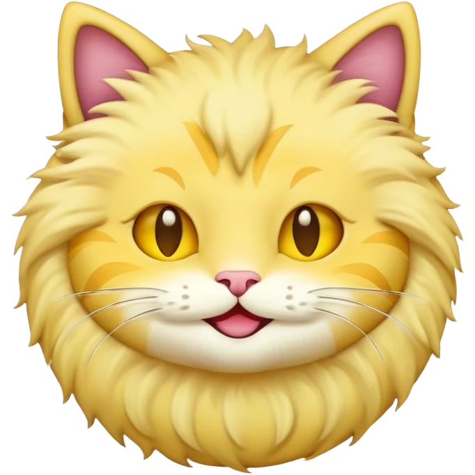 یه گربه که با ایموجی ماه ساخته شده emoji