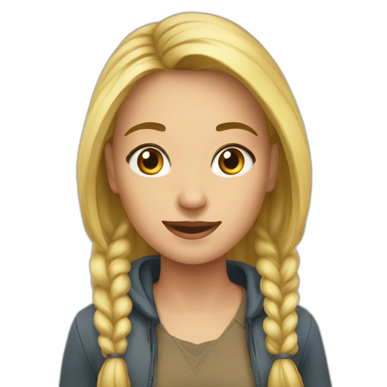 Девушка брюнетка  emoji