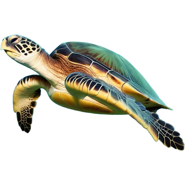 Hawaiian sea turtle emoji