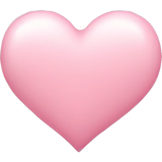 light pink heart emoji