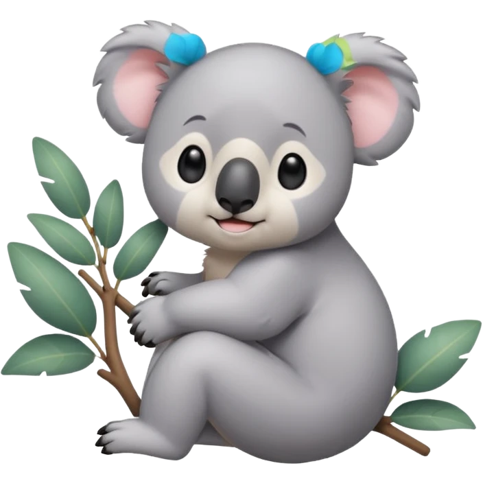 koala bear GIF emojis created based on BTS BT21 Koya character, i want the same aesthetics and can be uploaded to Slack. i want it to be REAL CUTE emoji