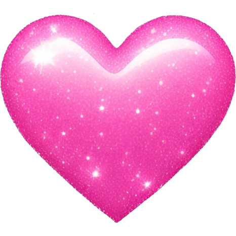 Pink sparkle heart emoji