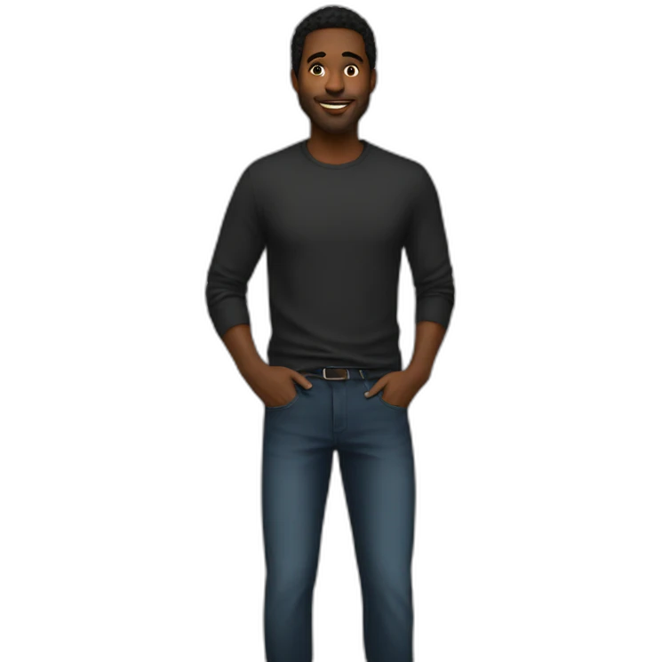 GUY tall kiss black women emoji