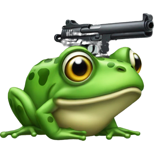 Frog gun emoji