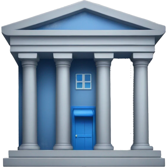blue bank emoji