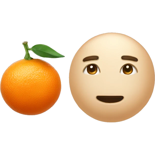 Ping tangerine emoji