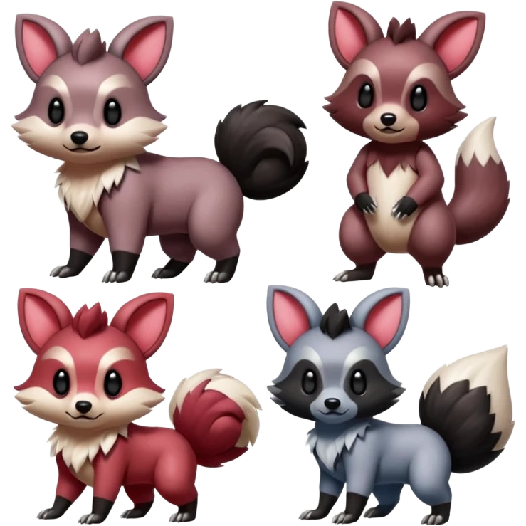 Teddiursa-Minccino-Obstagoon-fusion  emoji