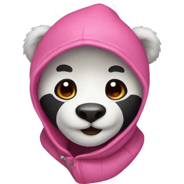 Pink panda emoji emoji