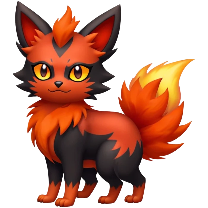 Zorua-Litten-Fakémon-hybrid-creature (full body)  emoji