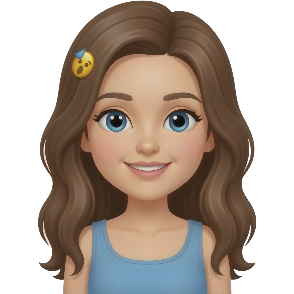 Mulher morenas emojis fofos emoji