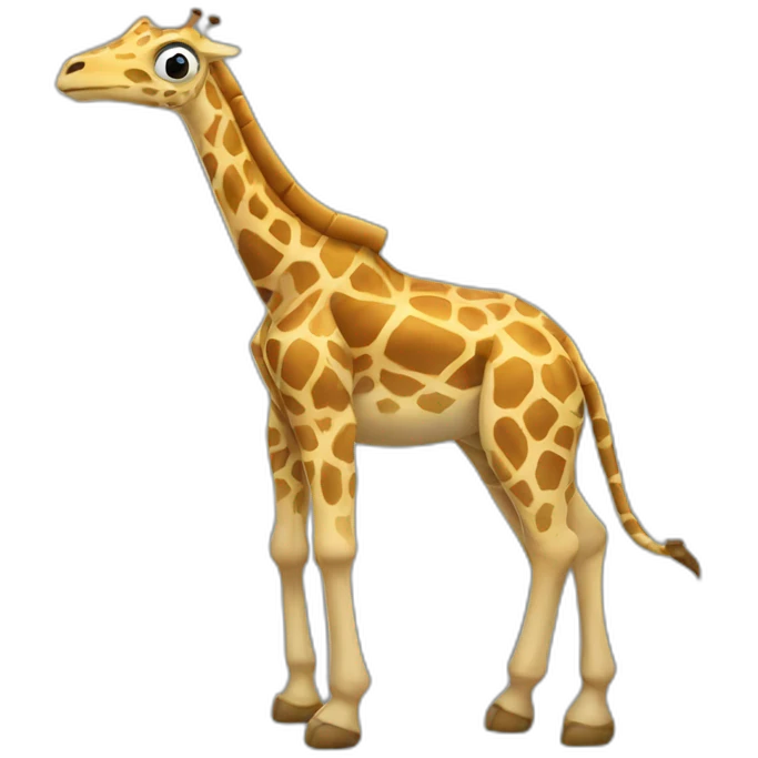 Une girafe en tortue ninja emoji