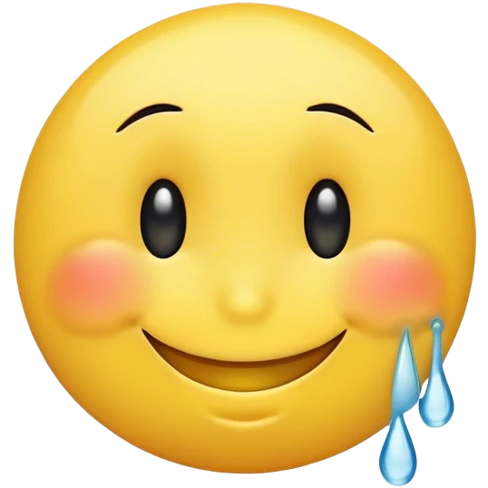 Crying on the inside smile on the outside yellow smiley emoji