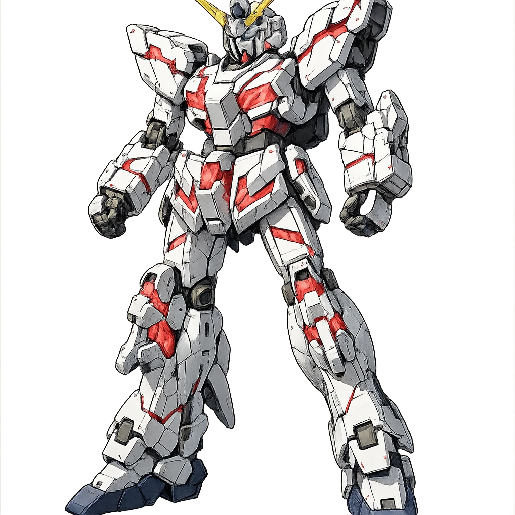 Full-height Gundam RX-0 Unicorn emoji