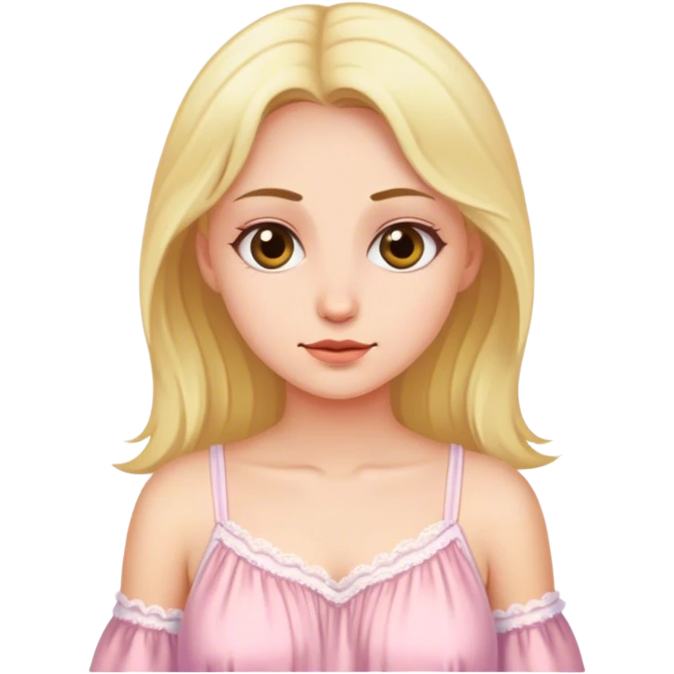 Woman in nightgown  emoji