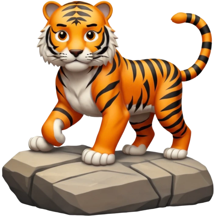 Tigre en la cima emoji