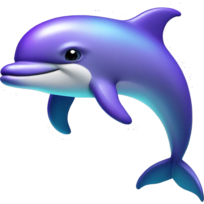 Dolphin pog purple emoji