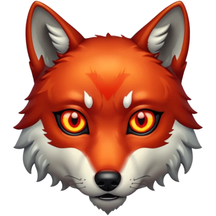 Wolf eyes glowing red emoji