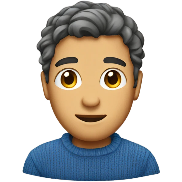 blue sweater emoji
