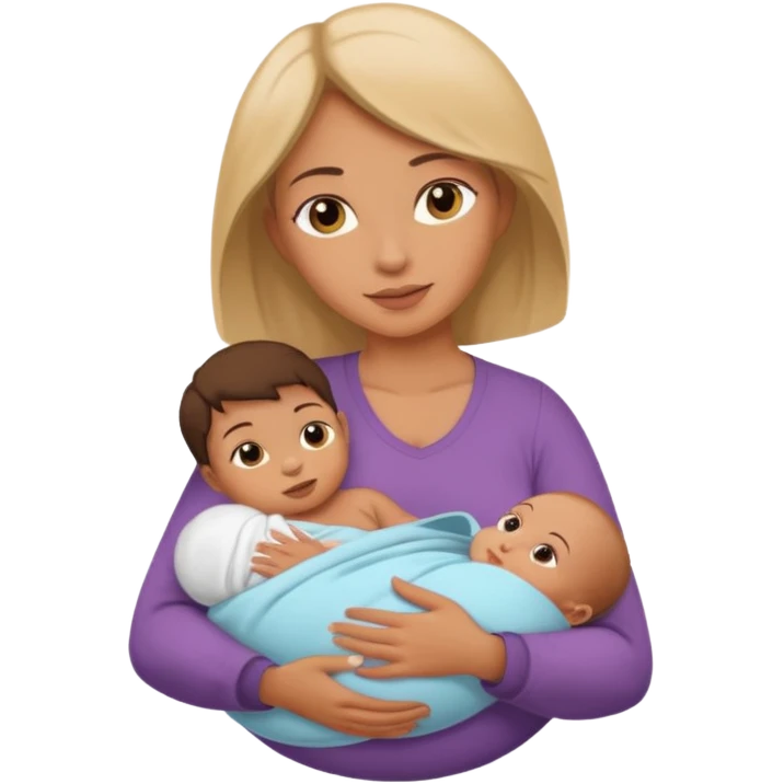 mother with one newborn baby emoji