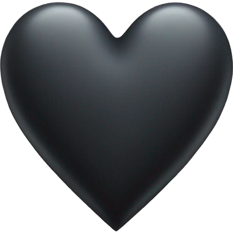 Pastel black heart emoji