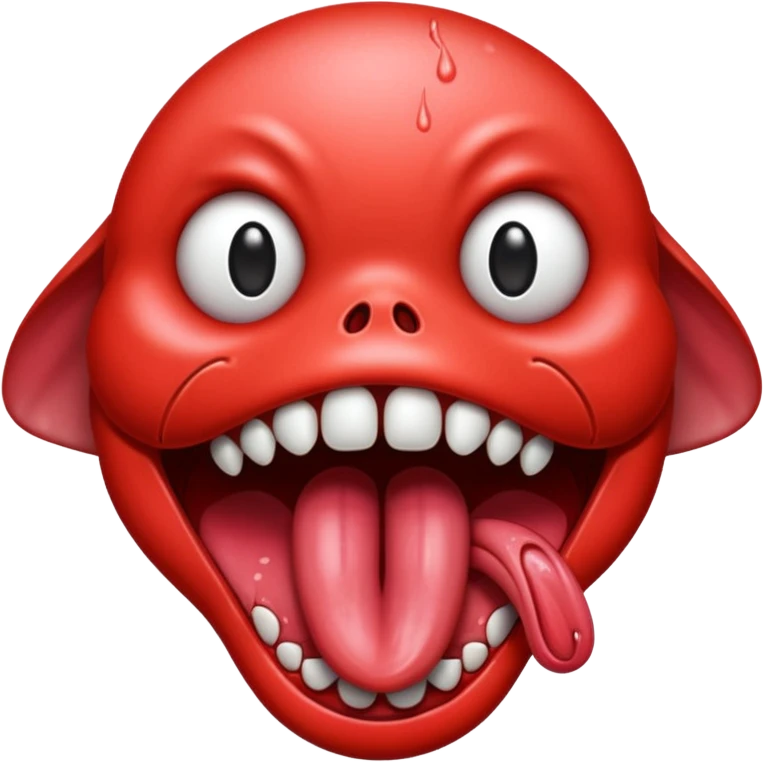 scary Tongue emoji