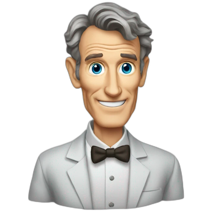 Bill Nye the science guy with  emoji