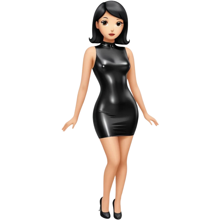 Latex mini dress  emoji
