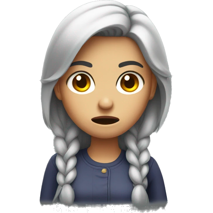 Annoyed girl  emoji