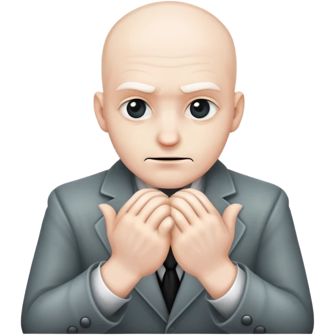sinister criminal mastermind rubbing hands together emoji