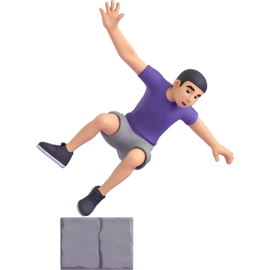 A parkour emoji