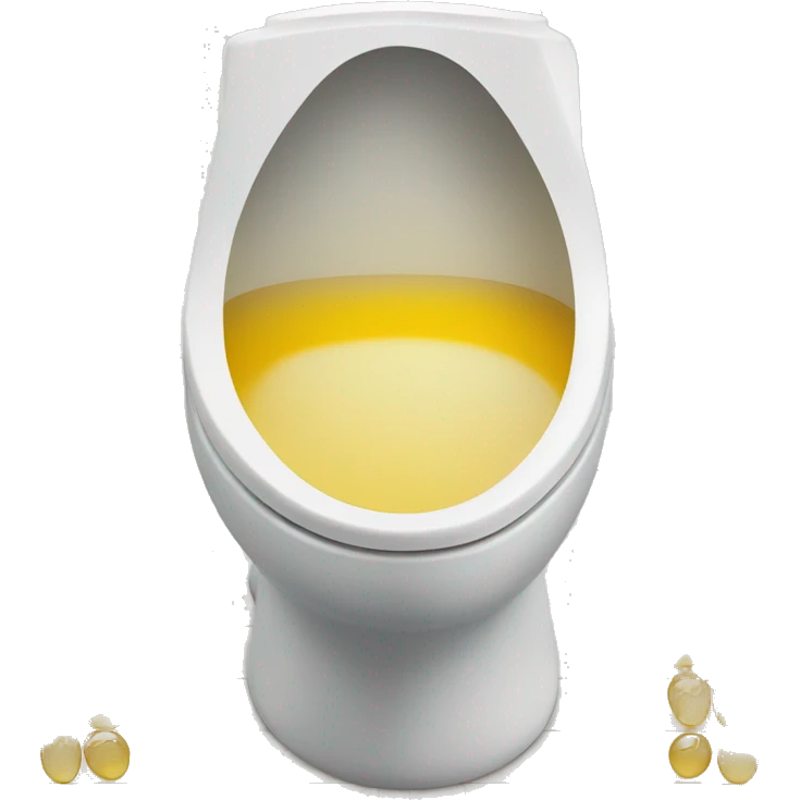 Urine in the toilet emoji