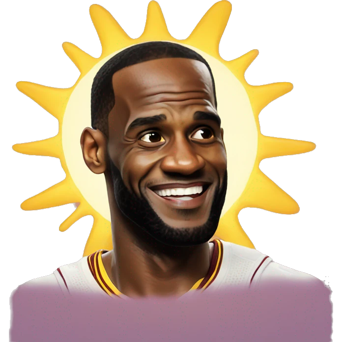 Lebron james sunshine emoji