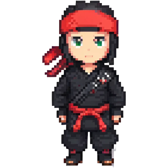Ninja black red headband emoji