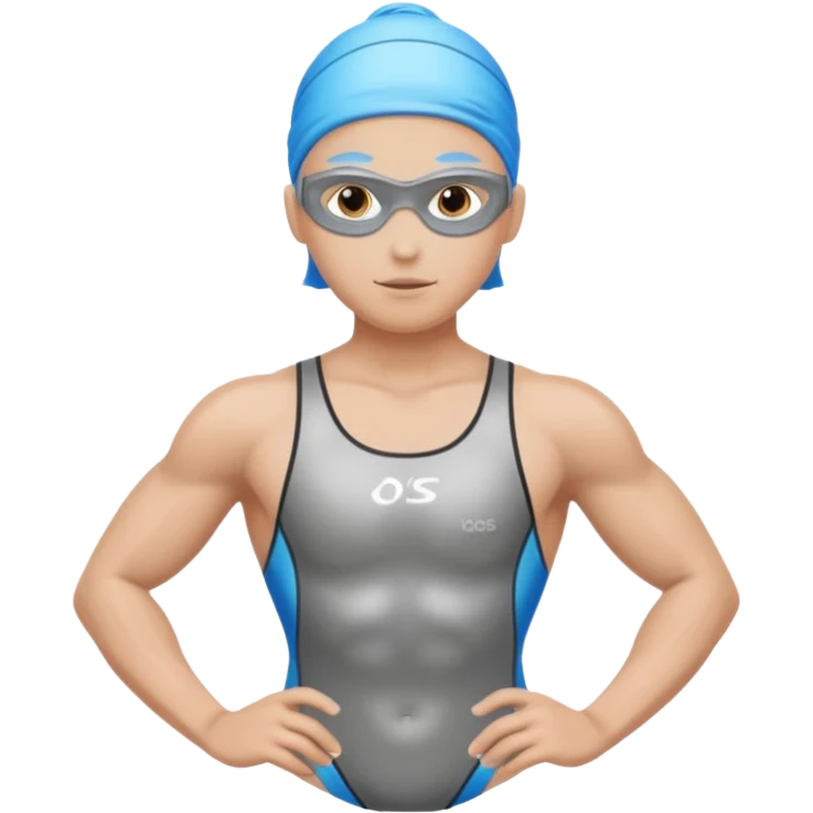 🏊‍♂️ transforme este emoji em todo prateado emoji
