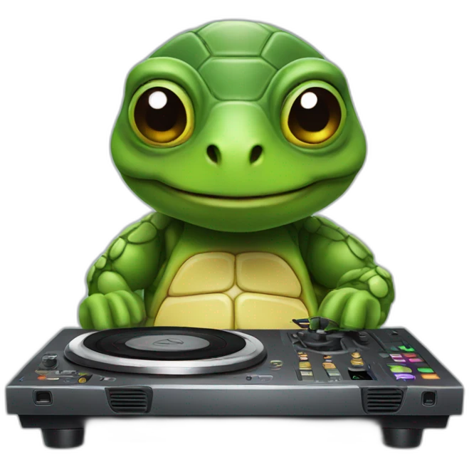 Dj turtle emoji