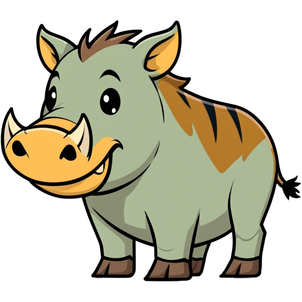 Constipated warthog emoji