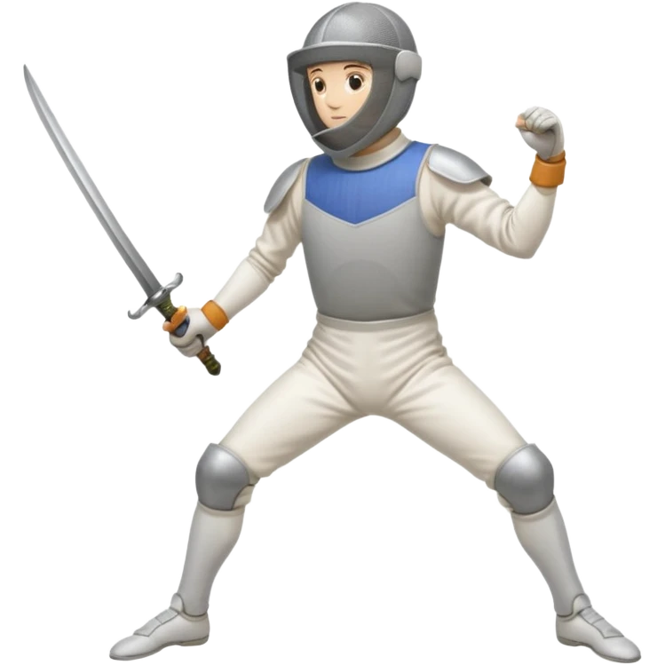 fencer with sword stance emoji