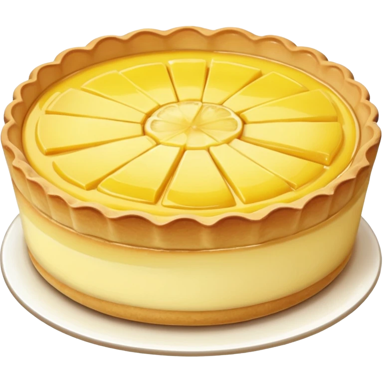 realistic lemon Tart emoji