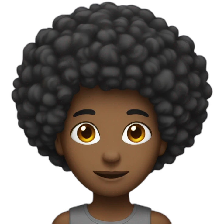 Afro emoji