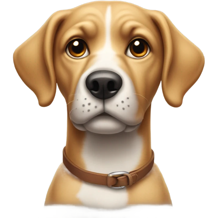 Dog with  emoji