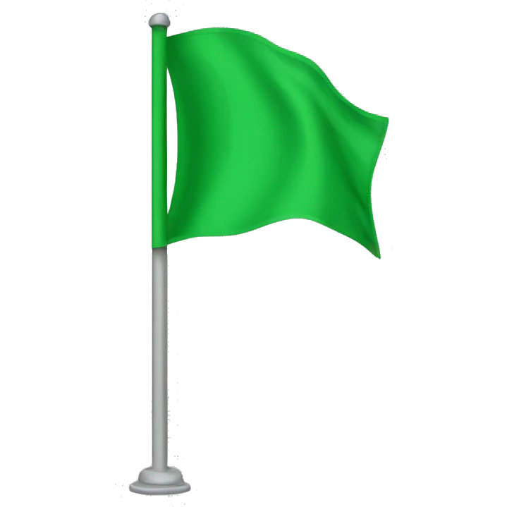 Green flag emoji