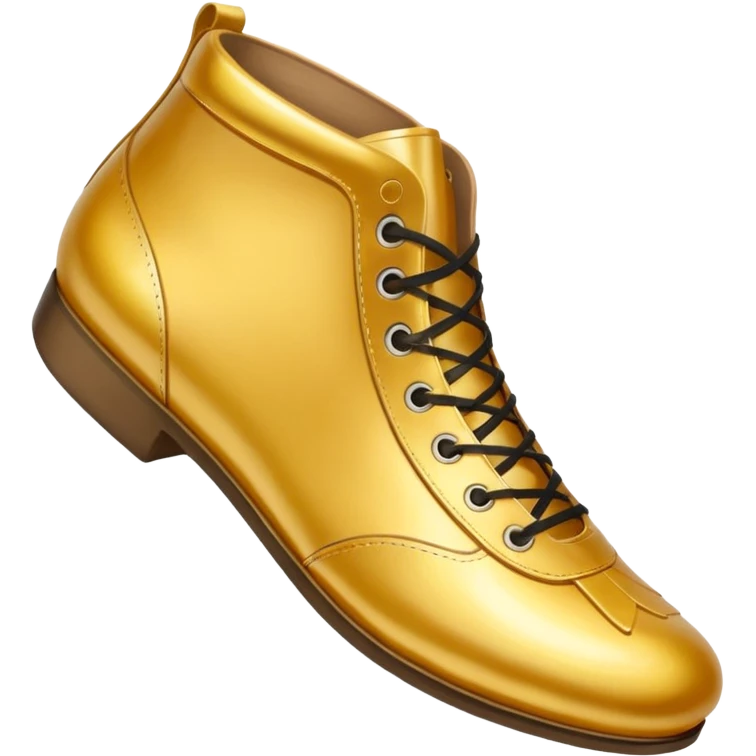 A golden goose shoe emoji