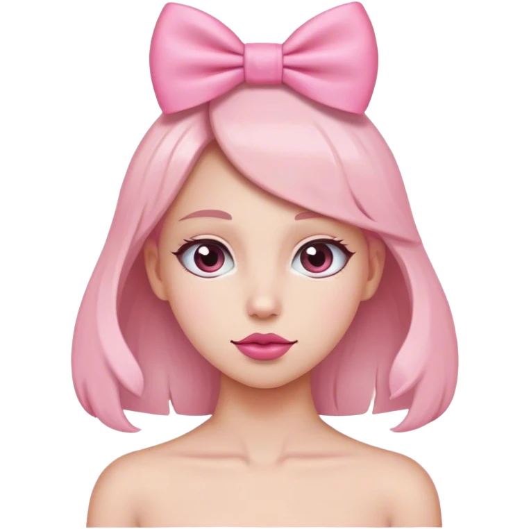 Moño rosa  emoji