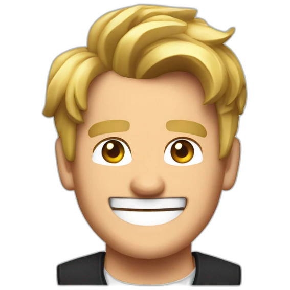 Gordon Ramsey happy pixel emoji