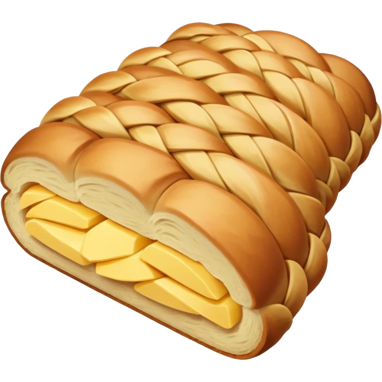 A single butter braid  emoji